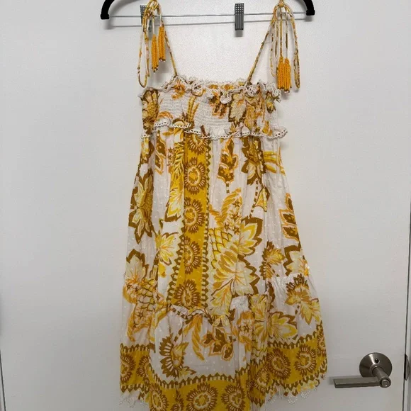 Farm Rio Off-White Aura Floral Mini Dress - Picture 4 of 5